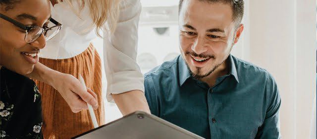 group of people learning basic project management skills