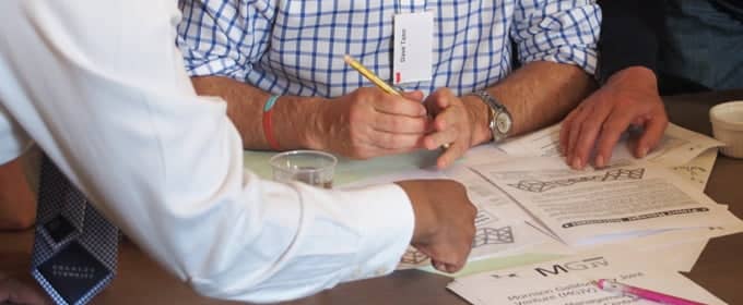 stakeholder discussing project objectives